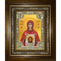 Икона освященная "Вероника праведная ",в киоте 24x30 см фото