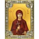 Икона освященная "Евдокия Илиопольская преподобномученица", 18x24 см, со стразами