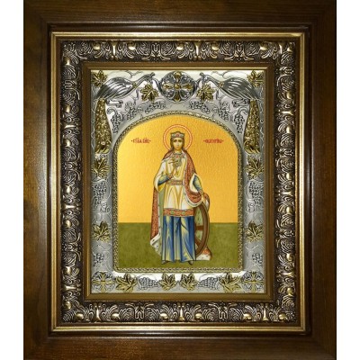 Икона освященная "Екатерина великомученица", 14x18 см,в киоте 20x24 см фото