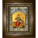 Икона освященная "Екатерина великомученица", в киоте 20x24 см