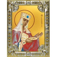 Икона освященная "Елена равноапостольная царица",  18x24 см, со стразами фото