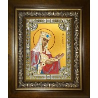 Икона освященная "Елена равноапостольная царица",в киоте 24x30 см фото