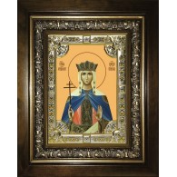 Икона освященная "Елена равноапостольная царица", в киоте 24x30 см фото