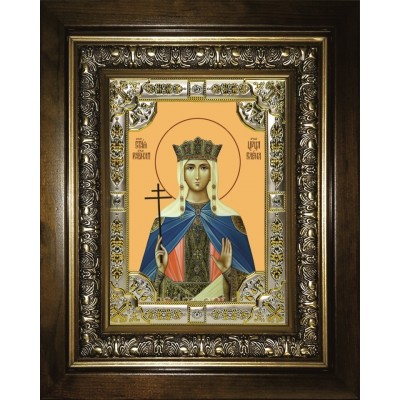 Икона освященная "Елена равноапостольная царица", в киоте 24x30 см фото