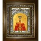 Икона освященная "Елена Сербская благоверная царица",в киоте 20x24 см