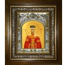 Икона освященная "Елена Сербская благоверная царица",в киоте 20x24 см