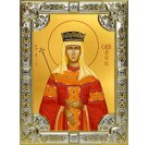 Икона освященная "Елена Сербская благоверная царица",  18x24 см, со стразами
