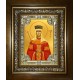 Икона освященная "Елена Сербская благоверная царица",в киоте 24x30 см