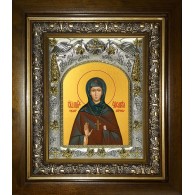Икона освященная "Елизавета, Елисавета чудотворица, игумения Константинопольская преподобная", в киоте 20x24 см фото