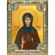 Икона освященная "Елизавета, Елисавета чудотворица, игумения Константинопольская преподобная", 18x24 см, со стразами