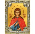 Икона освященная "Юлия (Иулия) мученица", 18x24 см, со стразами