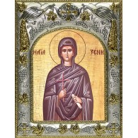 Икона освященная "Ксения Миласская ,преподобная", 14x18 см фото