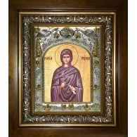 Икона освященная "Ксения Миласская ,преподобная", в киоте 20x24 см фото