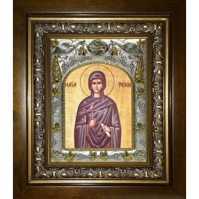 Икона освященная "Ксения Миласская ,преподобная", в киоте 20x24 см фото