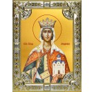 Икона освященная "Людмила мученица,княгиня Чешская", 18x24 см, со стразами
