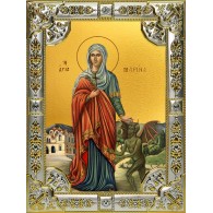 Икона освященная "Марина великомученица", 18x24 см, со стразами фото