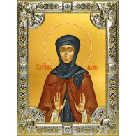 Икона освященная "Марина преподобная", 18x24 см, со стразами фото