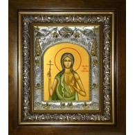 Икона освященная "Мария Египетская, преподобная", в киоте 20x24 см фото