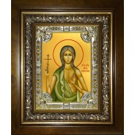 Икона освященная "Мария Египетская, преподобная", в киоте 24x30 см фото
