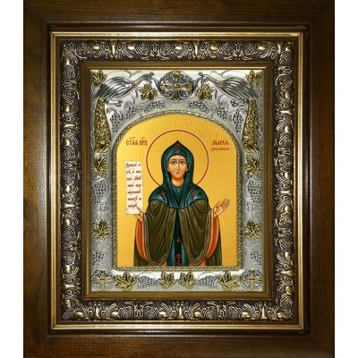 Икона освященная "Мария Хиданская ,блаженная", в киоте 20x24 см фото