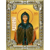 Икона освященная "Мария Хиданская, блаженная", 18x24 см, со стразами фото
