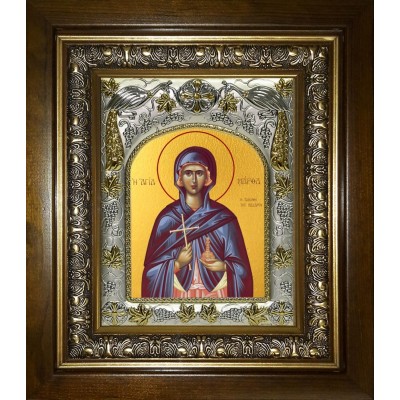 Икона освященная "Марфа Вифанская праведная,мироносица", в киоте 20x24 см фото