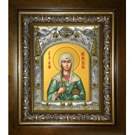 Икона освященная "Миропия Хиосская мученица", в киоте 20x24 см фото