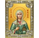 Икона освященная "Миропия Хиосская мученица", 18x24 см, со стразами