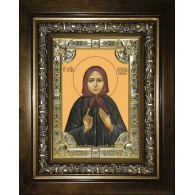 Икона освященная "Наталья, Наталия Скопинская мученица", в киоте 24x30 см фото