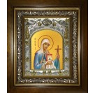 Икона освященная "Нина просветительница Грузии, равноапостольная", в киоте 20x24 см