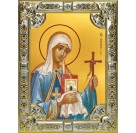 Икона освященная "Нина просветительница Грузии, равноапостольная", 18x24 см, со стразами