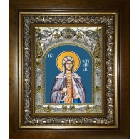 Икона освященная "Олимпиада Константинопольская диаконисса", в киоте 20x24 см фото