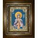 Икона освященная "Олимпиада Константинопольская диаконисса", в киоте 24x30 см