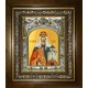 Икона освященная "Ольга равноапостольная великая княгиня", в киоте 20x24 см