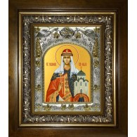 Икона освященная "Ольга равноапостольная великая княгиня", в киоте 20x24 см фото