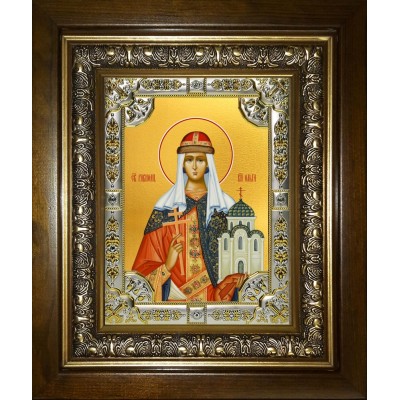Икона освященная "Ольга равноапостольная великая княгиня", в киоте 24x30 см фото