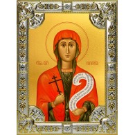 Икона освященная "Параскева Пятница мученица", 18x24 см, со стразами фото