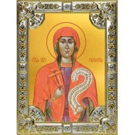 Икона освященная "Параскева Пятница мученица", 18x24 см, со стразами фото