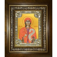 Икона освященная "Параскева Пятница мученица", в киоте 24x30 см фото