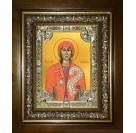 Икона освященная "Параскева Пятница мученица", в киоте 24x30 см