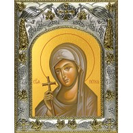 Икона освященная "Параскева-Петка Сербская, Болгарская преподобная", 14x18 см фото