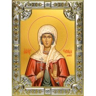 Икона освященная "Стефанида мученица", 18x24 см, со стразами фото