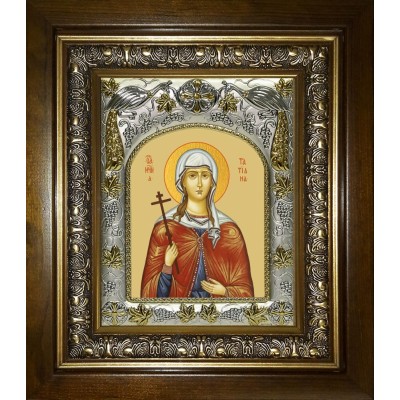 Икона освященная "Татьяна (Татиана) мученица", в киоте 20x24 см фото