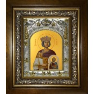 Икона освященная "Феодора Цареградская преподобная", в киоте 20x24 см фото