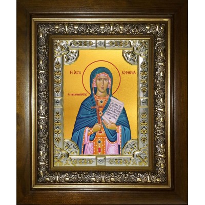 Икона освященная "Евфимия Всехвальная великомученица",в киоте 24x30 см фото