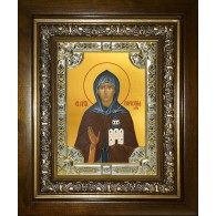 Икона освященная "Евфросиния (Евдокия) Московская, преподобная " ,в киоте 24x30 см фото