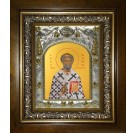 Икона освященная "Августин блаженный", в киоте 20x24 см