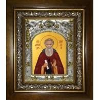 Икона освященная "Александр Свирский преподобный", в киоте 20x24 см фото