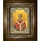 Икона освященная "Амвросий Медиоланский святитель", в киоте 24x30 см