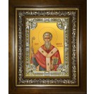 Икона освященная "Амвросий Медиоланский святитель", в киоте 24x30 см